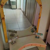 Ballerina per trucco con specchio decupage