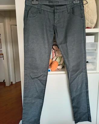 pantalone Calvin Klein grigio scuro lurex