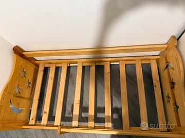 Lettino legno 140x70