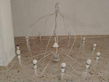 lampadario shabby a 12 luci