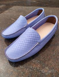 Scarpe Donna mocassini pelle Lilla numero 38