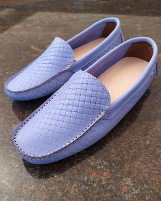 Scarpe Donna mocassini pelle Lilla numero 38