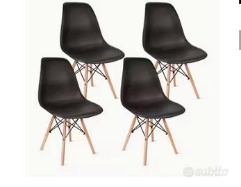 Sedie pranzo ufficio senza braccioli stile modern