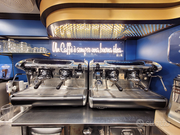 Macchina caffè espresso faema mod.emblema 2gruppi