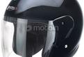 CASCO DEMI JET NERO LUCIDO CON VISIERA REDBIKE RB-