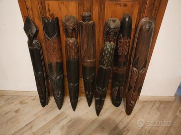 maschere di legno
