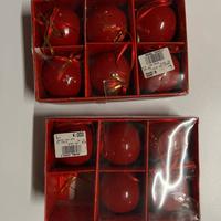 Palline rosse natalizie