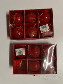 Palline rosse natalizie