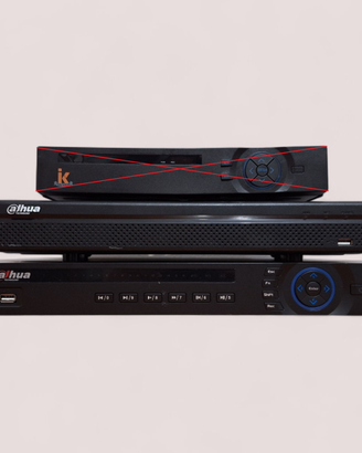 DVR REGISTRATORI PER TELECAMERE DAHUA 4K e 2K