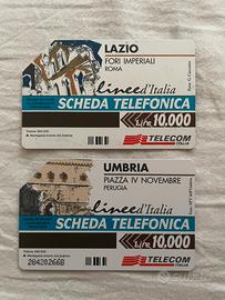 Schede Telefoniche Linee d’Italia – Umbria & Lazio