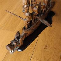 Barca del Drago Africano Intaglio a mano