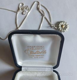 collana con ciondolo argento 925