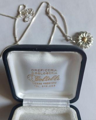 collana con ciondolo argento 925