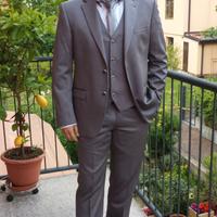 Vestito + Gilè Grigio Nuovi - TG. 52