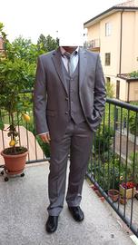 Vestito + Gilè Grigio Nuovi - TG. 52