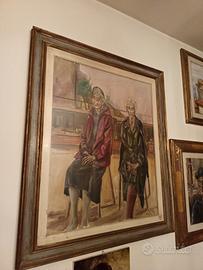 dipinto olio su tela franco azzinari  115x97