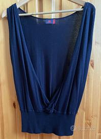 Gilet Top Smanicato Robe di Kappa Donna Colore Blu