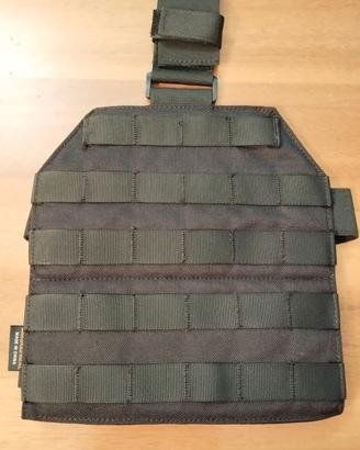 Cosciale MOLLE tattico softair nero
