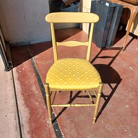 Stock 100 Sedie campanine oro con cuscino dorato