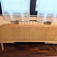 Testiera letto rattan naturale stile boho