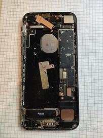 Scheda Madre iPhone 7 + Case Nero Lucido