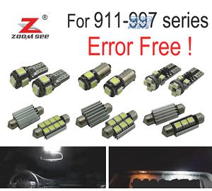 KIT 20 LAMPADE LED INTERNE PER PORSCHE 911 997 CAR