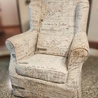 Poltrona tessuto sfoderabile 