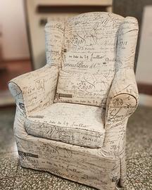 Poltrona tessuto sfoderabile 