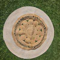 Tappeto in juta tondo shabby chic
