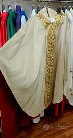 Casula liturgica PIETROBON oro/avorio NUOVA 