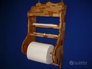 Porta rotoloni e rotoli artigianale