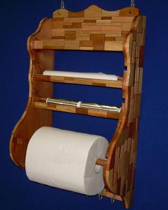 Porta rotoloni e rotoli artigianale