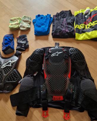 pettorina alpinestars bionic  taglia S cross
