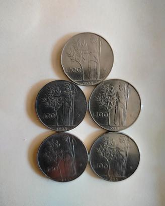 MONETA 100 LIRE MINERVA 1955