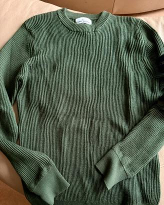 Maglione Stone Island a Costine - Verde Oliva - L