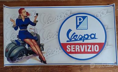 striscione gommato piaggio vespa 