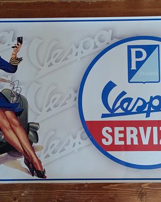 striscione gommato piaggio vespa 