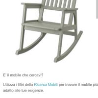 Sedia dondolo ikea bondholmen