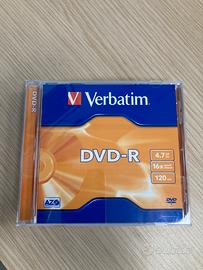 3 pezzi DVD-R verbatim 4,7 gb 120 minuti