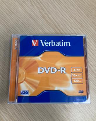 3 pezzi DVD-R verbatim 4,7 gb 120 minuti