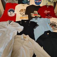 stock 9 t-shirt, 2 polo e 3 camicie da uomo