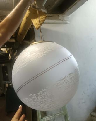 Lampadario globo vetro murano vintage