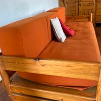 Divano in legno (due posto letto)