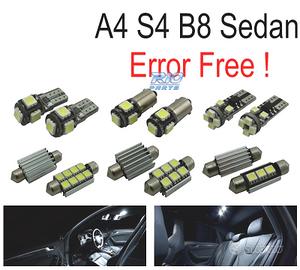 KIT 13 LAMPADE LED INTERNE PER AUDI A4 B8 S4