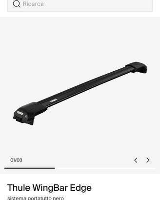 barre portatutto Thule complete  x Range Rover