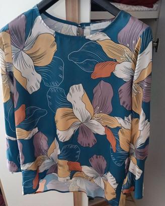 Elegante blusa Risskio a motivi floreali