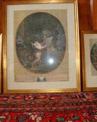 3 Importanti Incisioni in cornice.Francia'700-'800