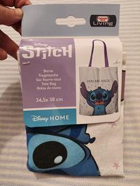 Disney Stich borsa manici tessuto nuova