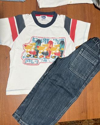 Set jeans + tshirt bambino