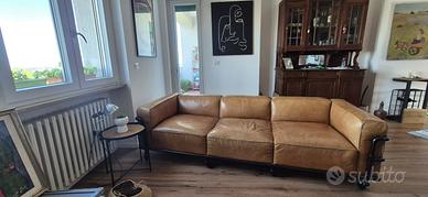 Divano in Pelle industriale britannico